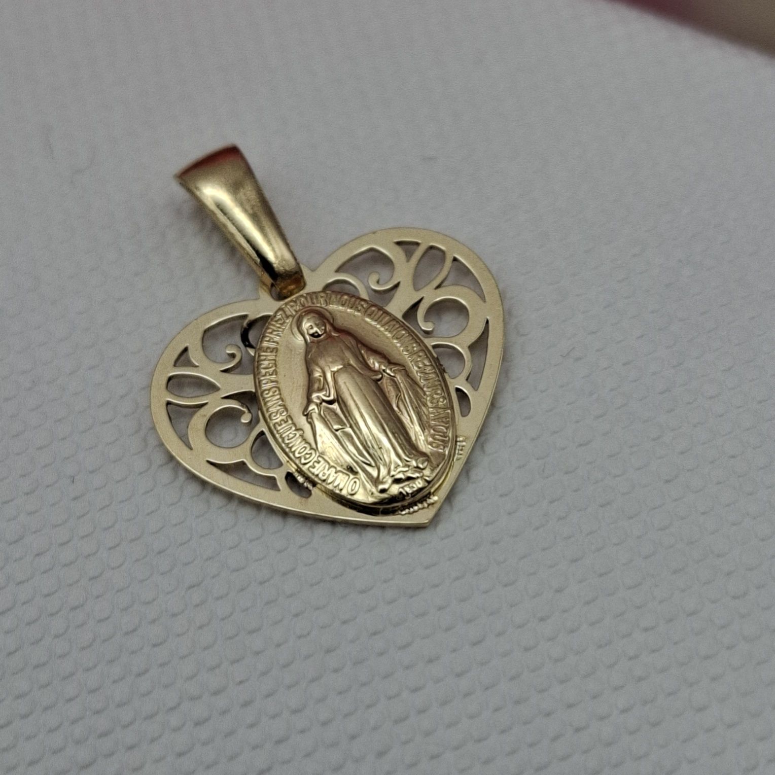 Złoty Medalik Komunia Chrzest Pr.585 Nowy Zapraszamy