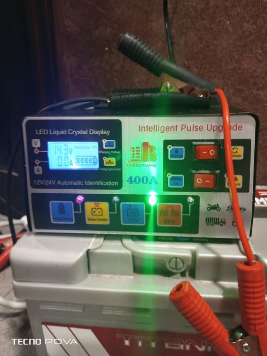 Зарядное устройство 12В-12А/24В-9А,интеллектуальный автомат,импульсный