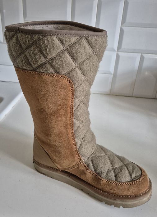 SOREL roz. 40 26 cm skóra naturalna ocieplane śniegowce