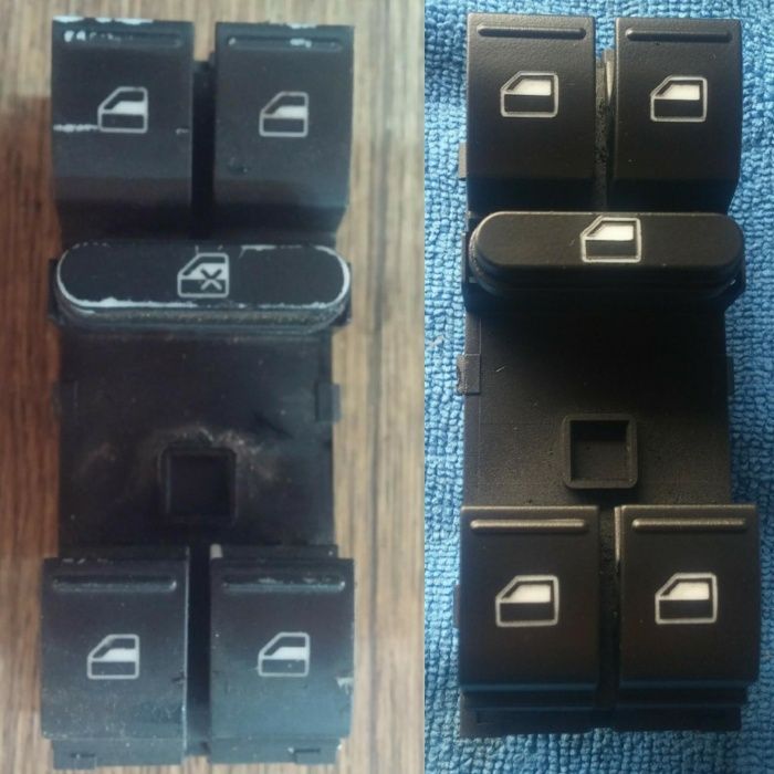 Реставрация, восстановление потертых автомобильных кнопок, кнопки