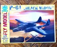 Model kartonowy samolotu P-61 "Black widow" skala 1:33