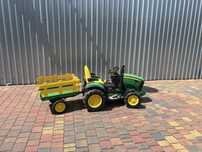 Ciagnik john deere peg perego zestaw