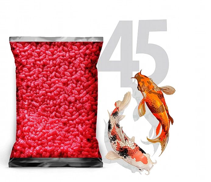 45l Wybarwiająca karma pokarm czerwony dla ryb koi stawowych oczko
