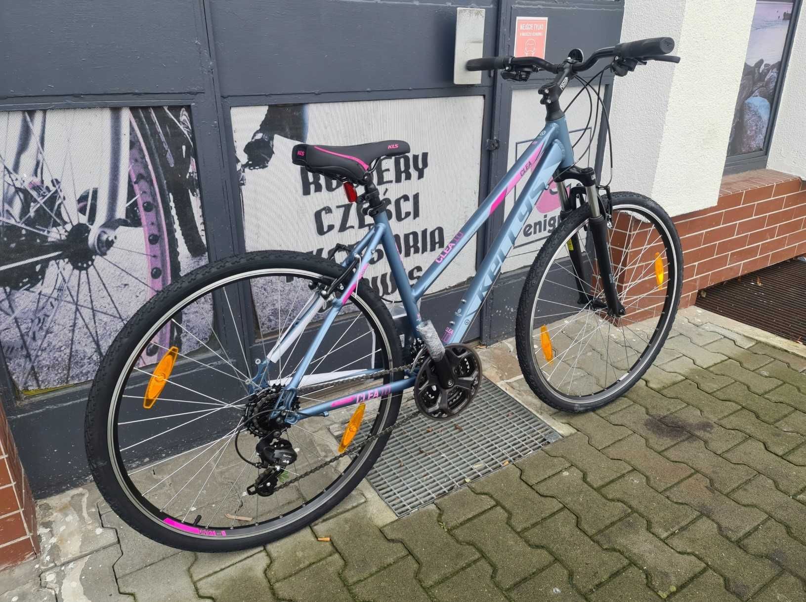 Używany ROWER KELLYS CLEA 10 GREY PINK rama M 19'' Jak nowy. DAMKA