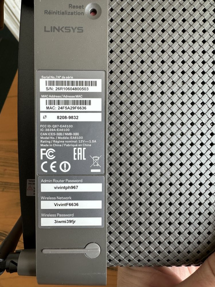 Роутер (маршрутизатор) linksys ea6100 двухдиапазонный