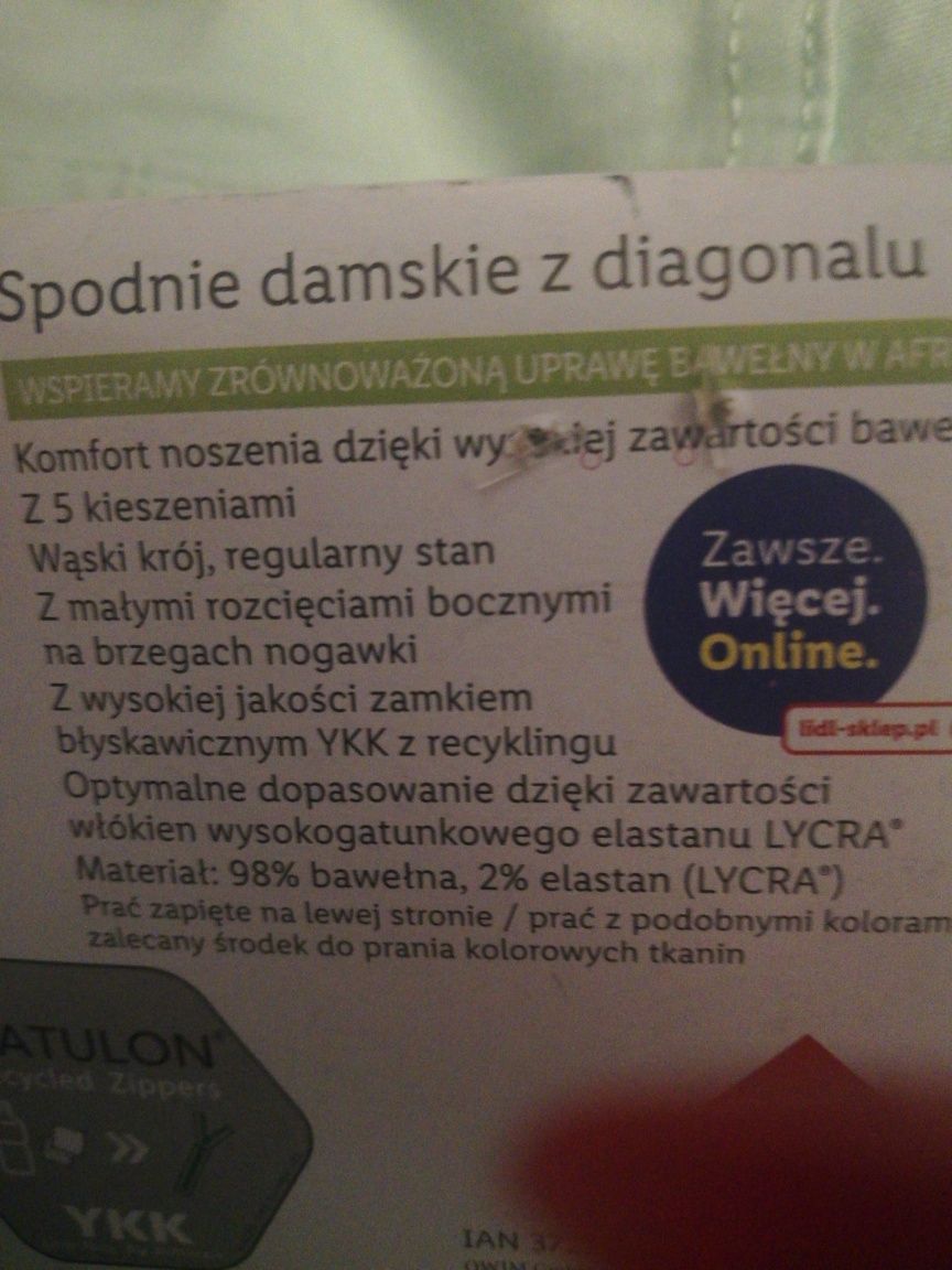 Nowe spodnie rozmiar 48