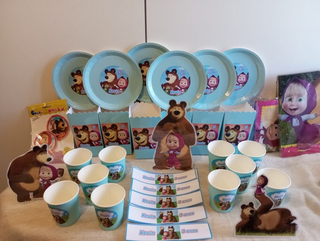 Kit aniversário de todos os temas para festa em casa