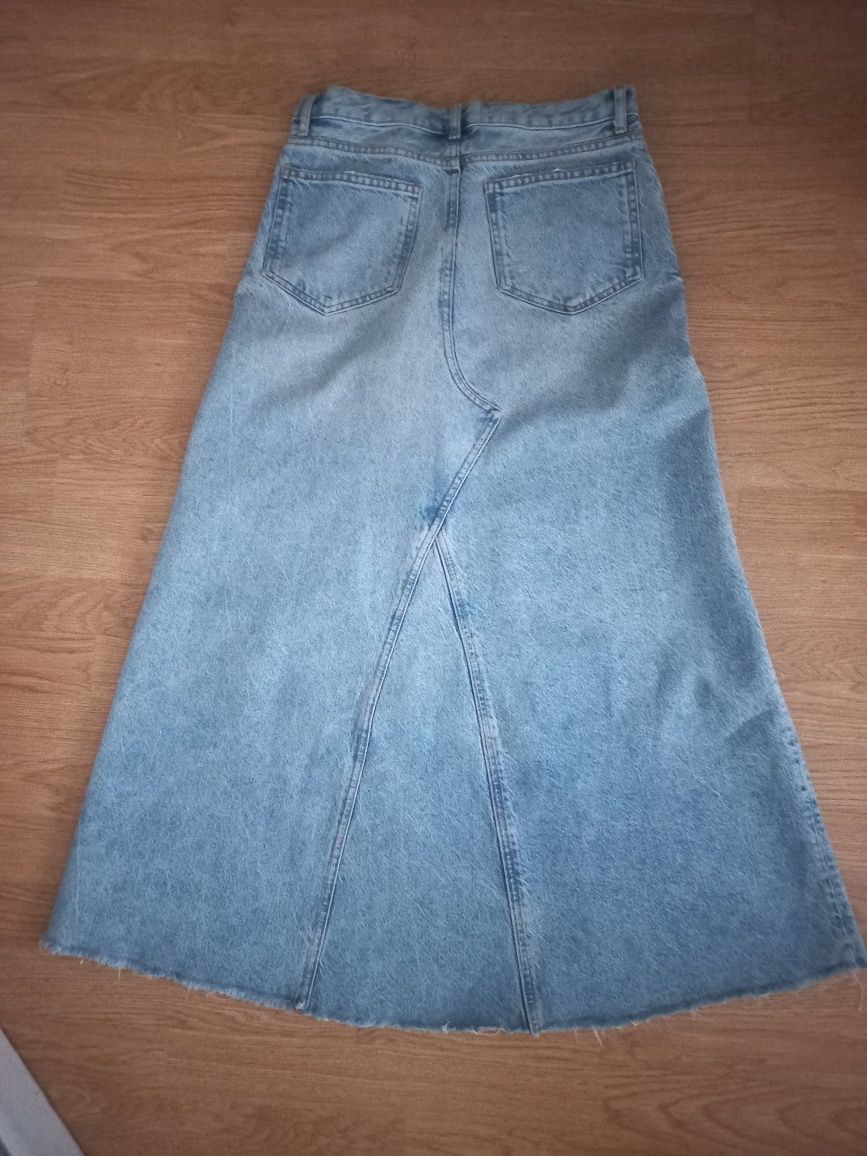 Джинсова спідниця ZARA р.S