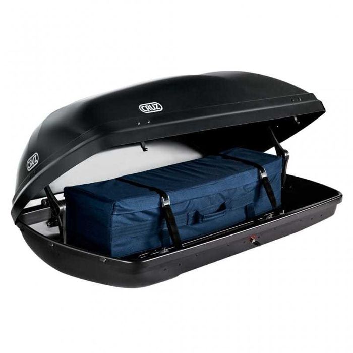 Box dachowy CRUZ 520N Czarny Bagażnik Kufer Boks bagażowy 520L 198cm
