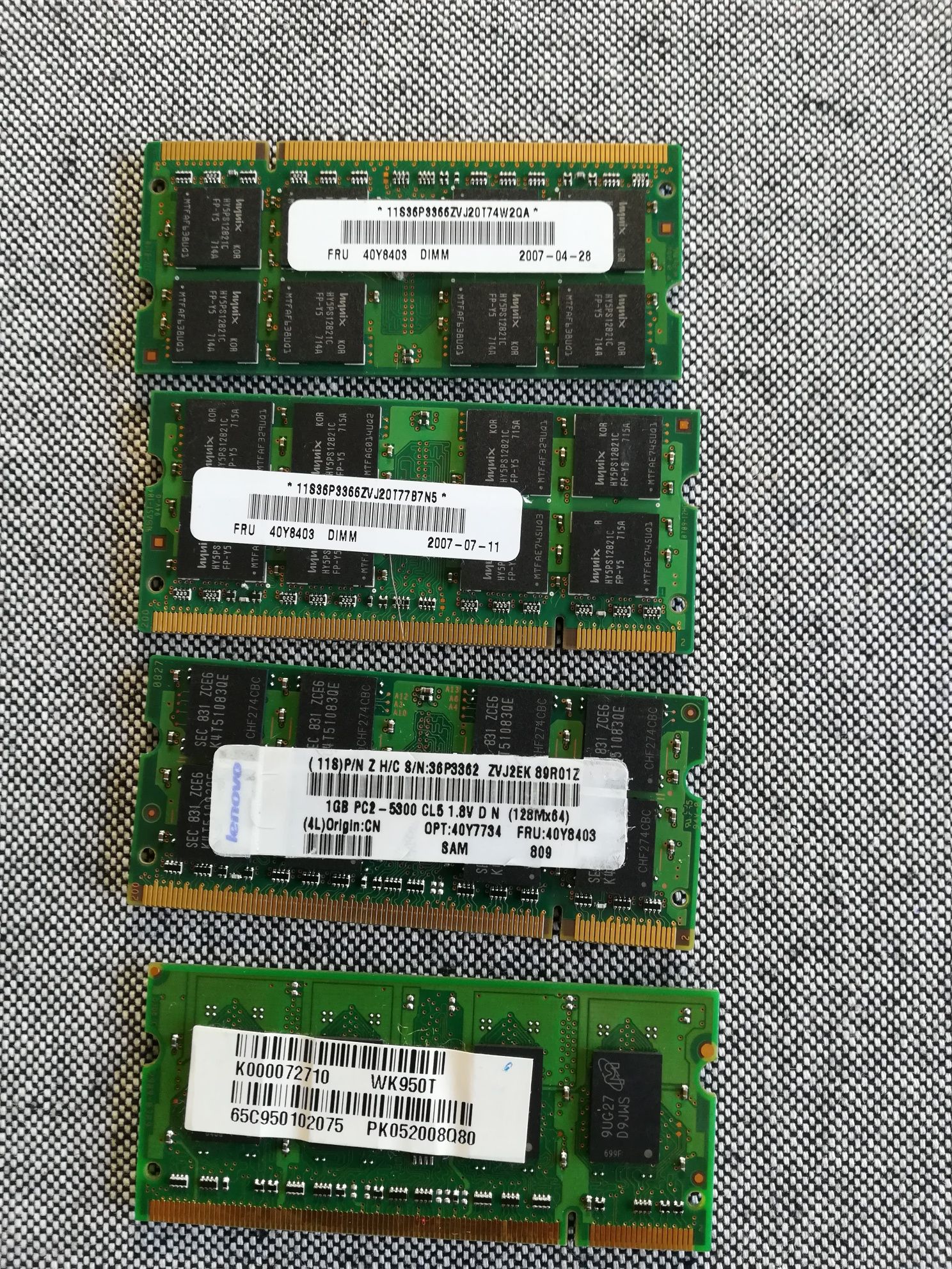 Memorias RAM portatil