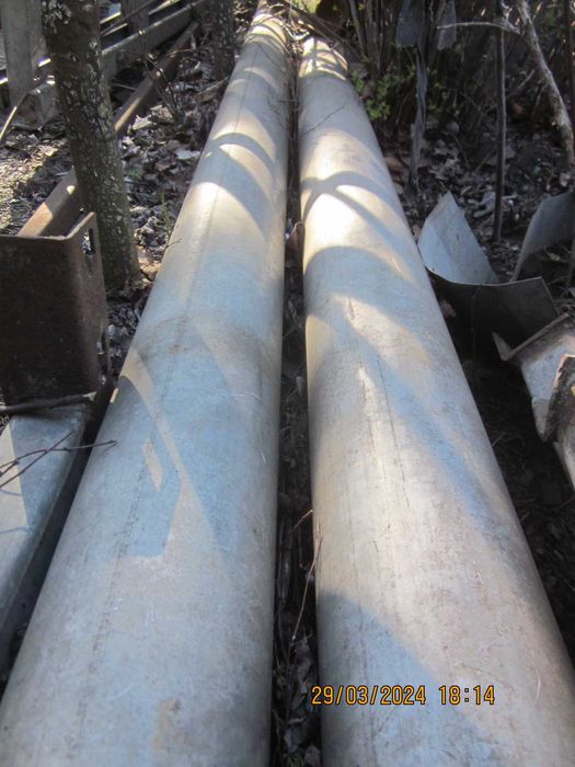 Алюминиевая труба, диаметр 12 см.