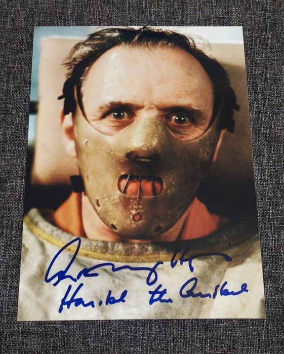 Автограф Энтони Хопкинса. (Ганнибал Лектер. Молчание ягнят).