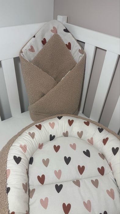 Kokon rozek boucle/ teddy/ bawełna premium