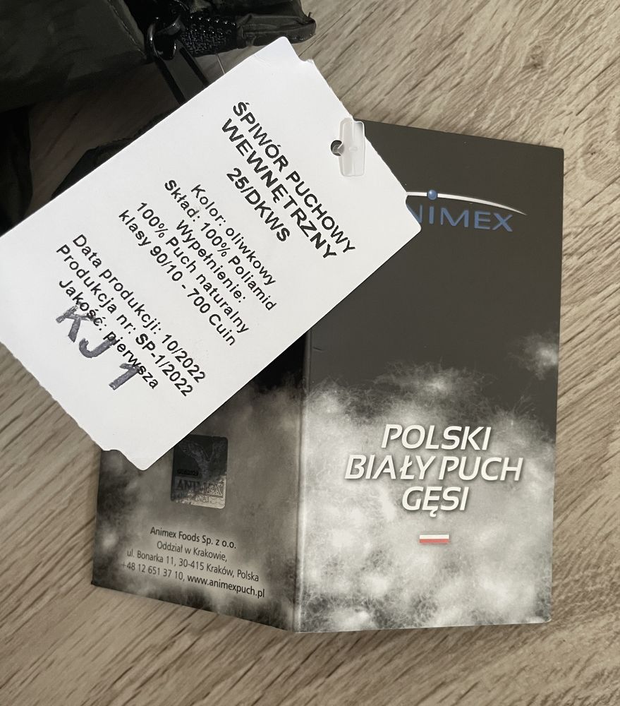 Spiwór wojsk specjalnych. Nieprzemakalny z wkladką puchową. Wzór 25