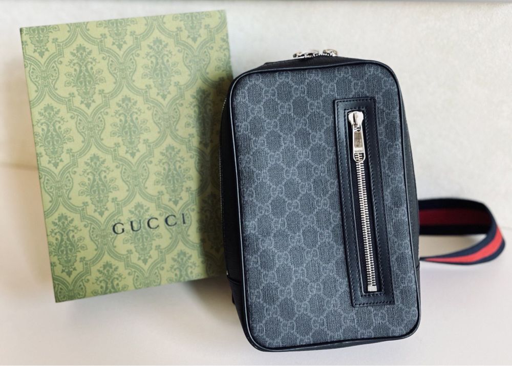 Оригинальная мужская сумка Gucci Sling GG logo