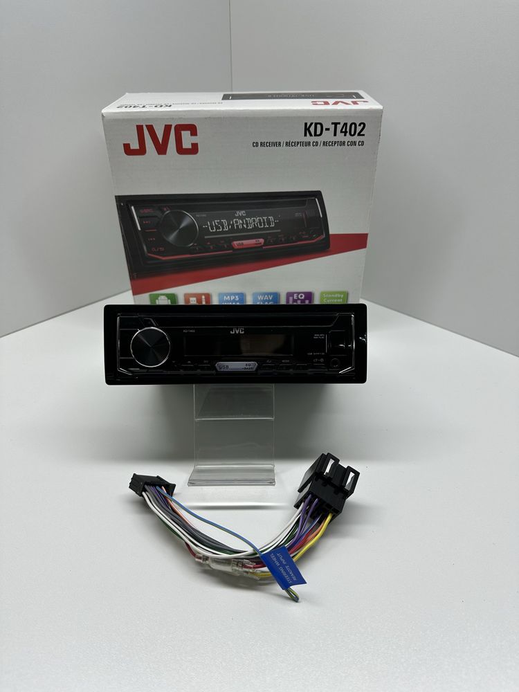 Автомагнітола JVC KD-T402 - MP3,USB,нова -1 рік Гарантії