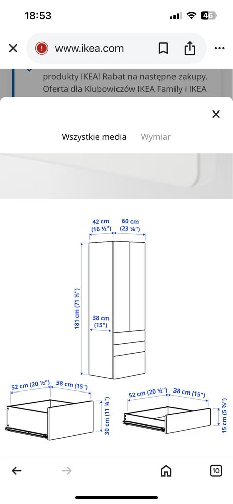 Szafa i komoda dla dziecka IKEA