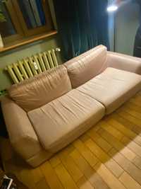 Sofa rozkładana brązowa