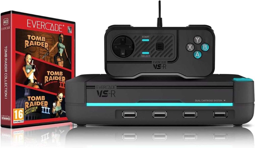 Ігрова консоль Evercade VSR + картридж Tomb Raider Collection 1