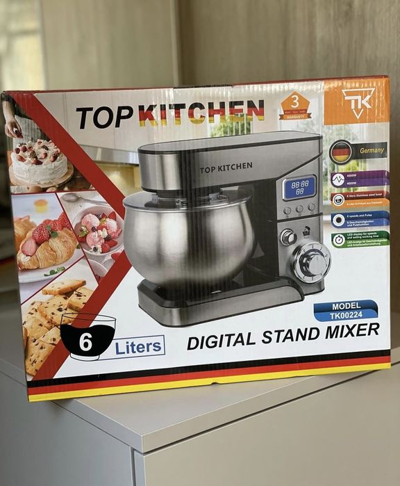 ПОТУЖНИЙ! Германский тестомес, кухонный комбайн, планетарный миксер