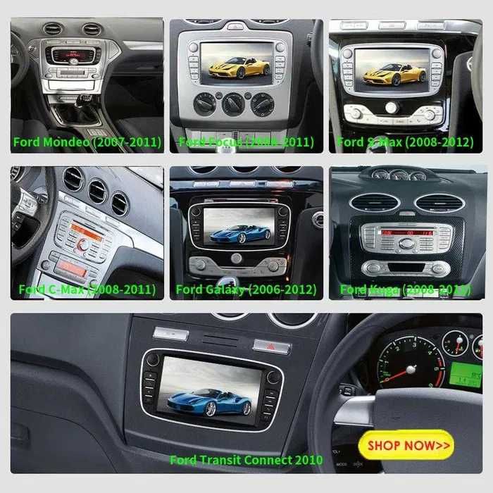 Автомагнітола 2Din Android 7-дюймів 3/32GB Форд Мондео 4/Ford Focus