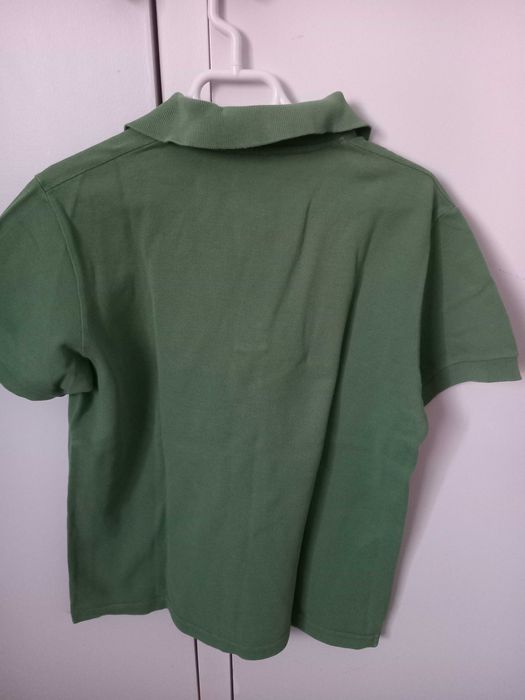 Polo manga curta verde 8-9 anos