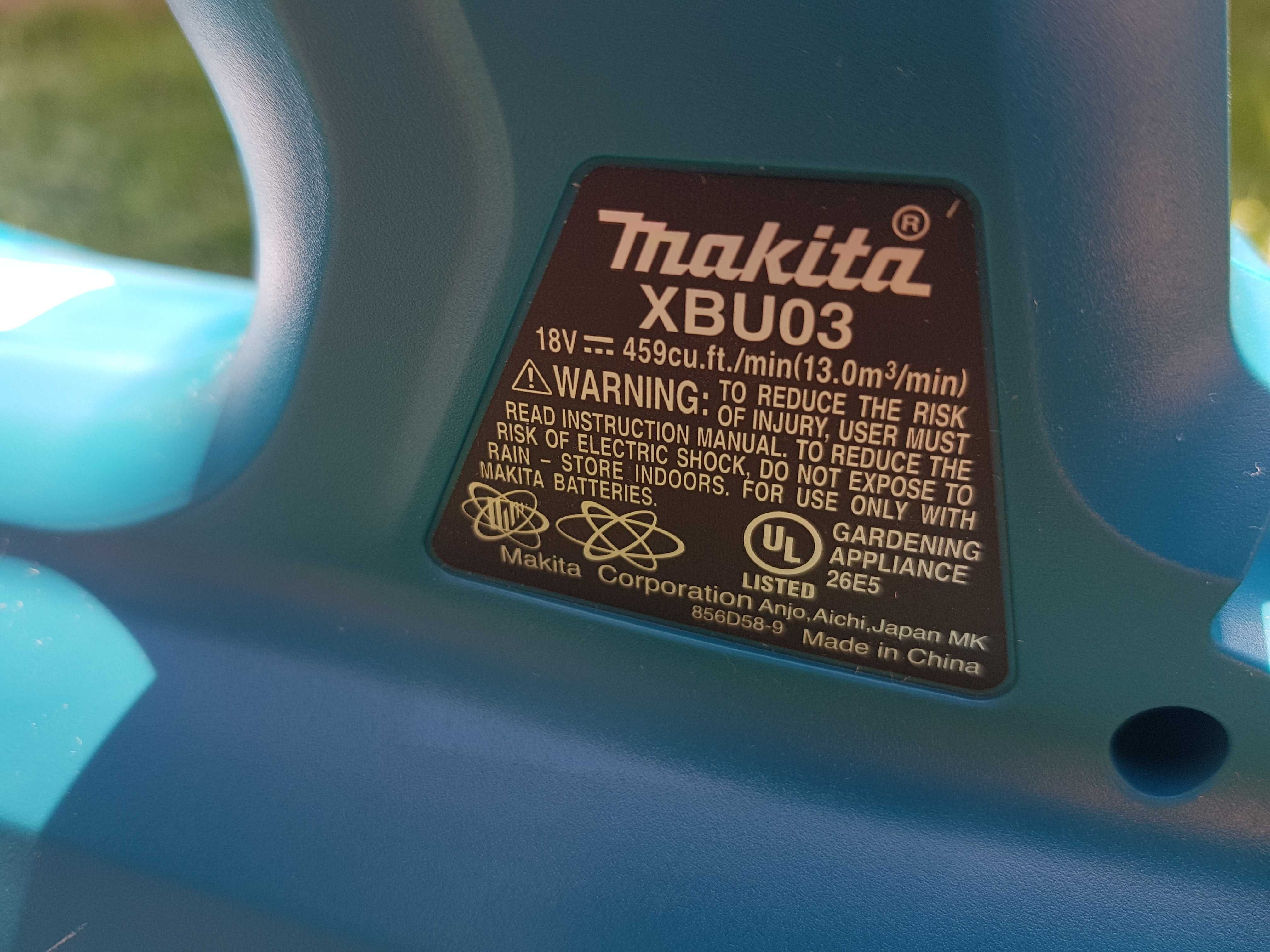 Дуйка Makita XBU03 18V LXT безщіткова повітродуйка, воздуходувка