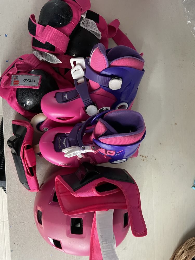 Kit patins em linha criança