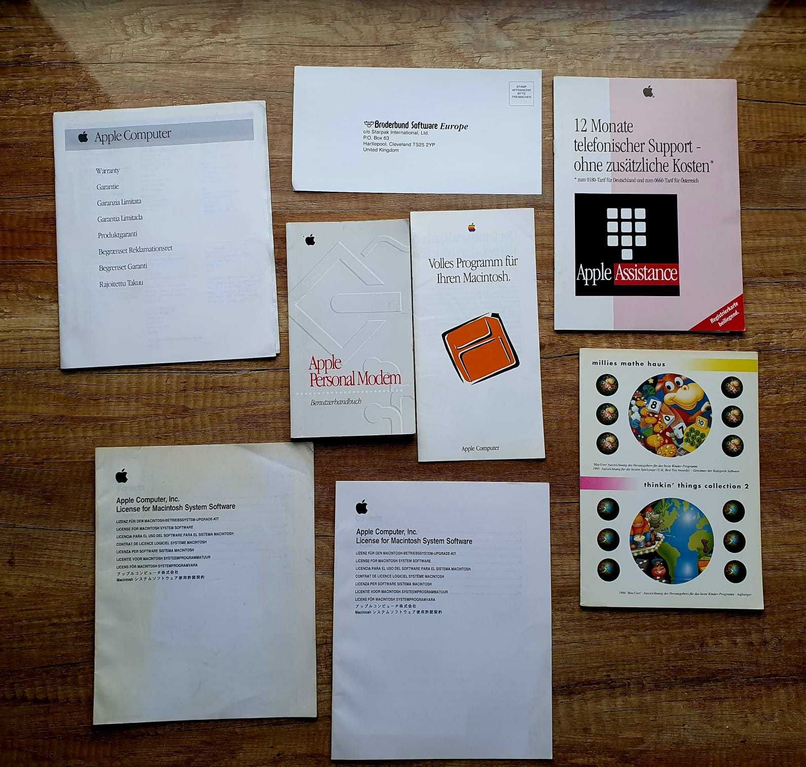 Instrukcje Apple Macintosh głównie niemiecki