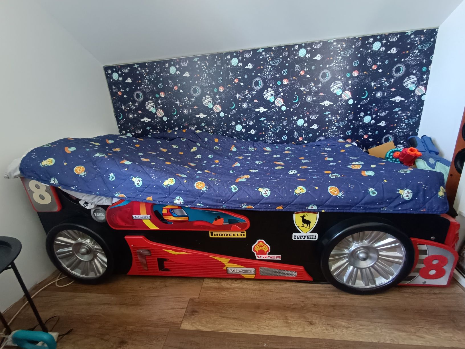 Łóżko dziecięce auto samochód +materac