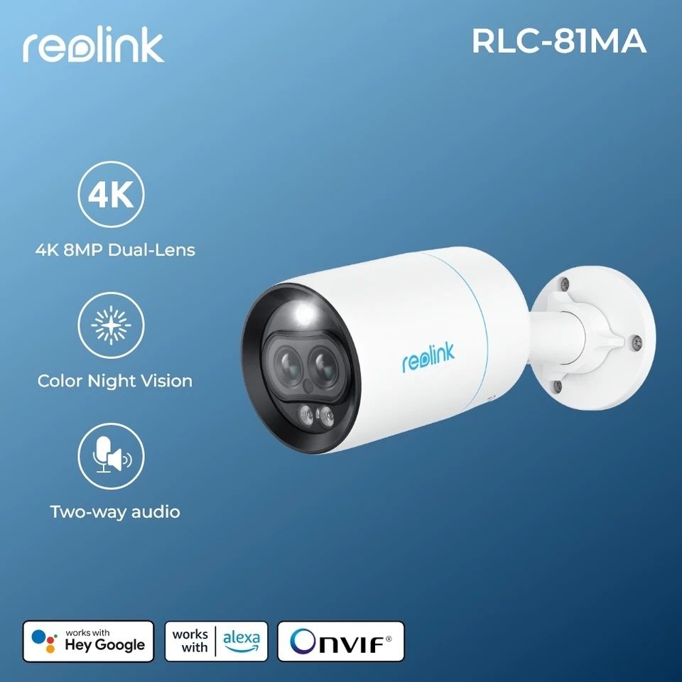 IP-відеокамера Reolink RLC-81MA з подвійним об'єктивом