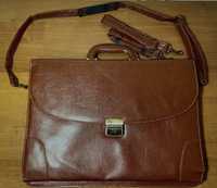 Шкіряний чоловічий портфель/сумка Dinaflex (Італія)