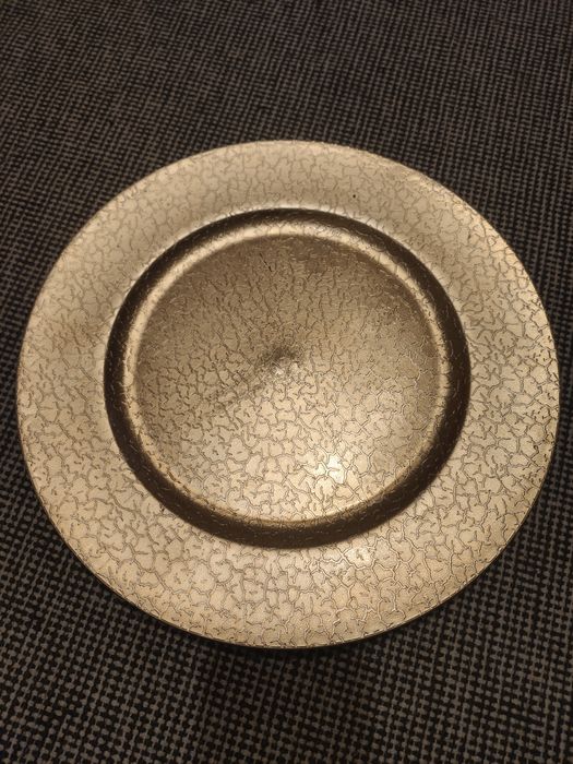 Talerz dekoracyjny złoto Średnica 33cm