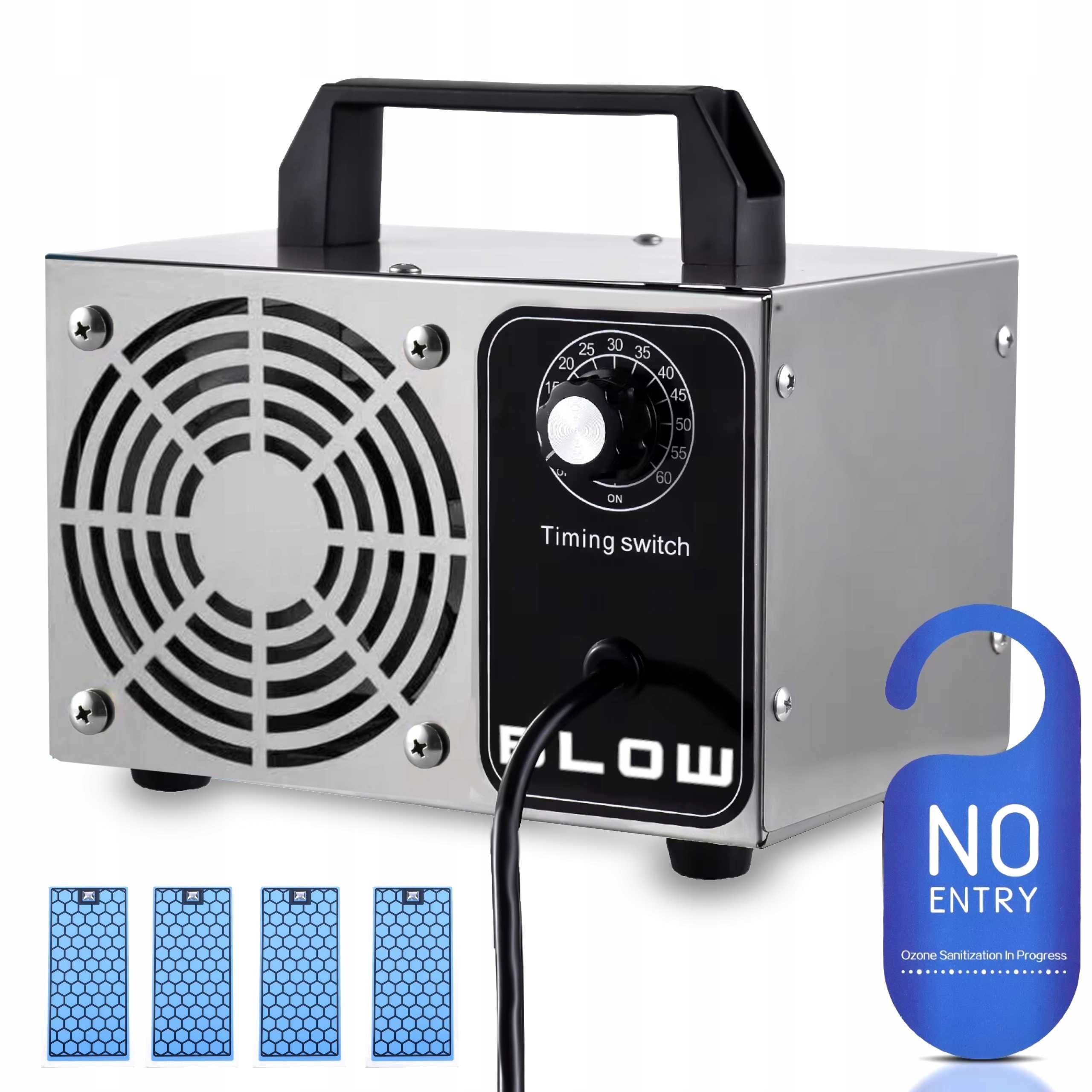 NOWY Ozonator z Timerem 120W 60 000mg/h Oczyszczacz Pokojowy