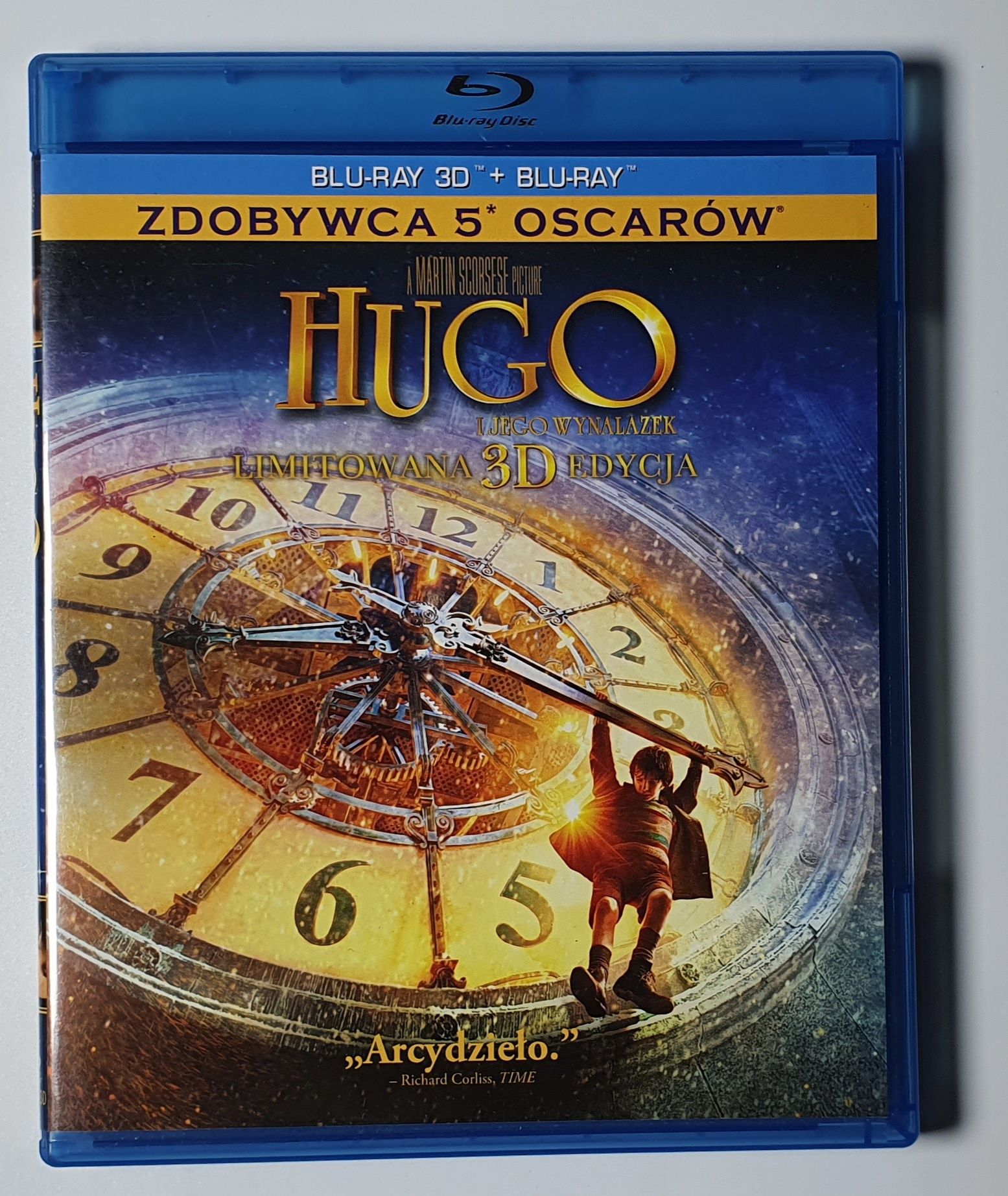 "Hugo i jego wynalazek" 2x Blu-Ray 2D/3D lektor I napisy PL !Unikat!