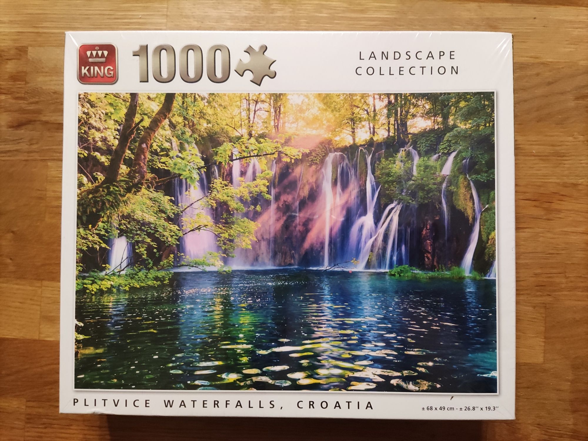Puzzle King landscape collection Plitvice waterfalls 1000el.