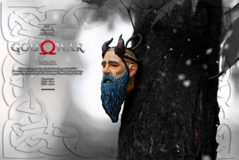 Брелок Мимира из игры "God of War" ("Бог Войны" Мимир)