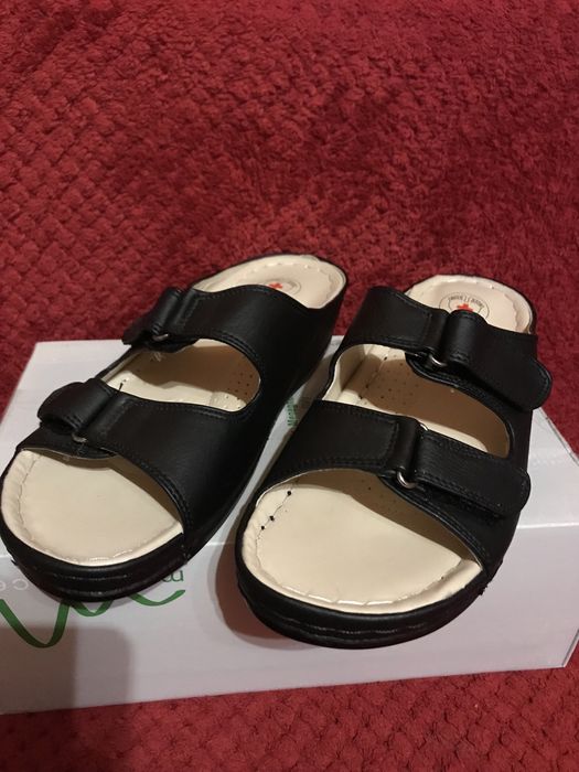 Шльопанці/сандали шкіряні жіночі р.41 25см