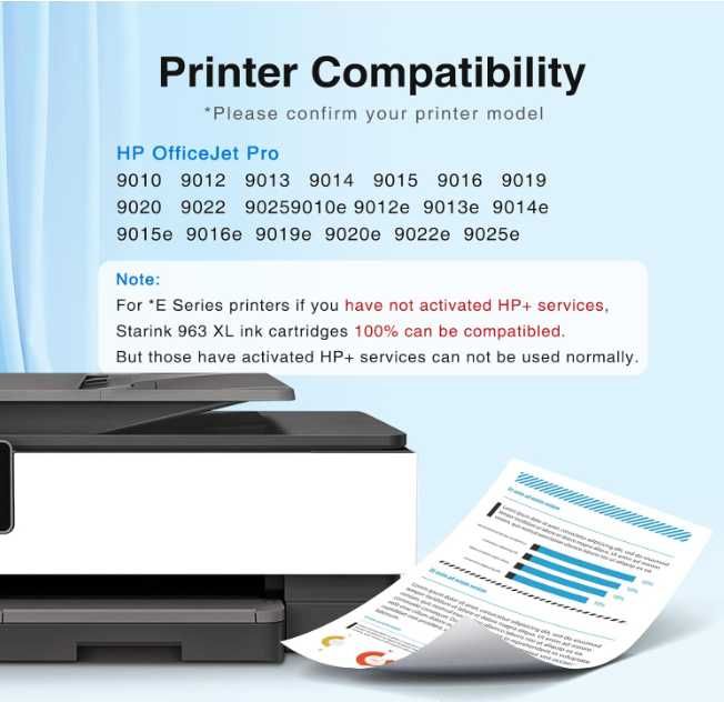Tusz do drukarki Starink 963XL HP 963XL do HP OfficeJet Pro 9010