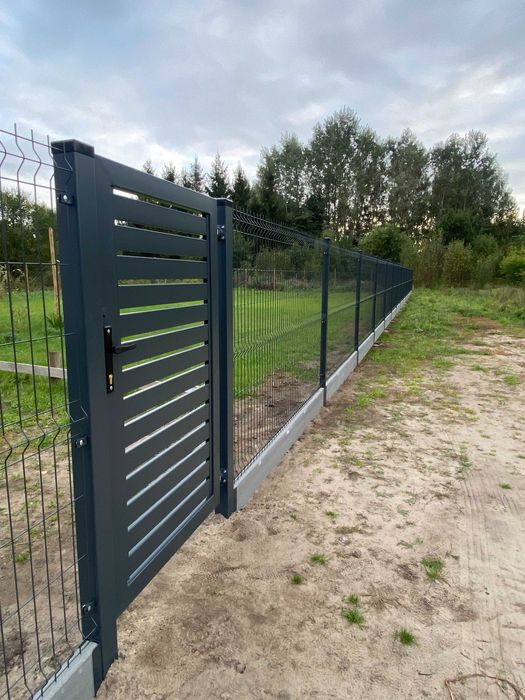 Mega Promocja! Ogrodzenie Panelowe 153cm Słupki Podmurówka Ogrodzenia