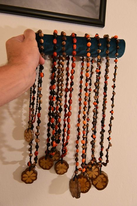Naszyjnik mocy z Amazonii, Ayahuasca i Huayruro od Shipibo. Unisex