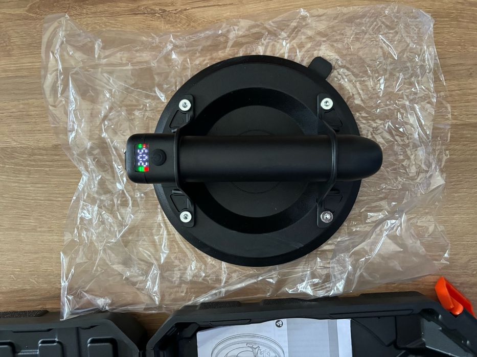 Акумуляторна присоска, з манометром для плитки та скла