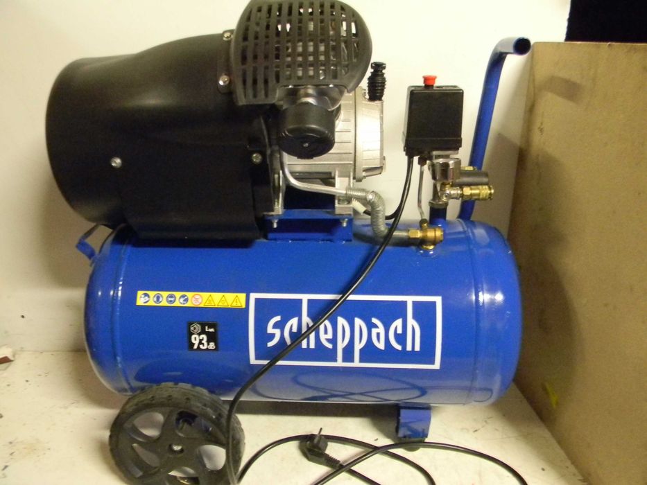 Kompresor olejowy dwutłokowy Scheppach 50 L