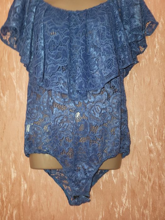 Комбидресс Боди с воланом кружевной XL