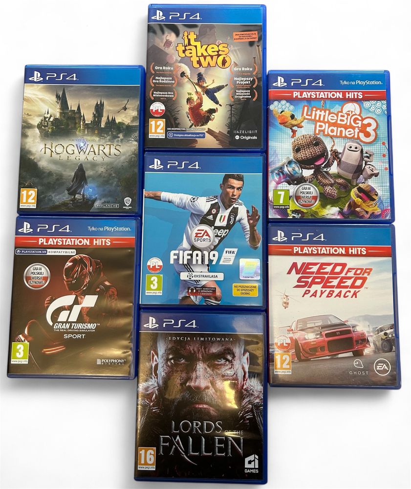 Konsola PlayStation 4 Slim 1TB + 2 pady + 7 gier