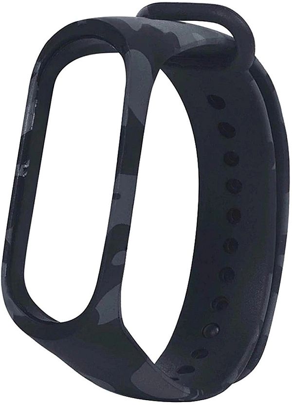 Silikonowa opaska do Xiaomi Mi Band 4 / Mi Band 3 Camouflage szary