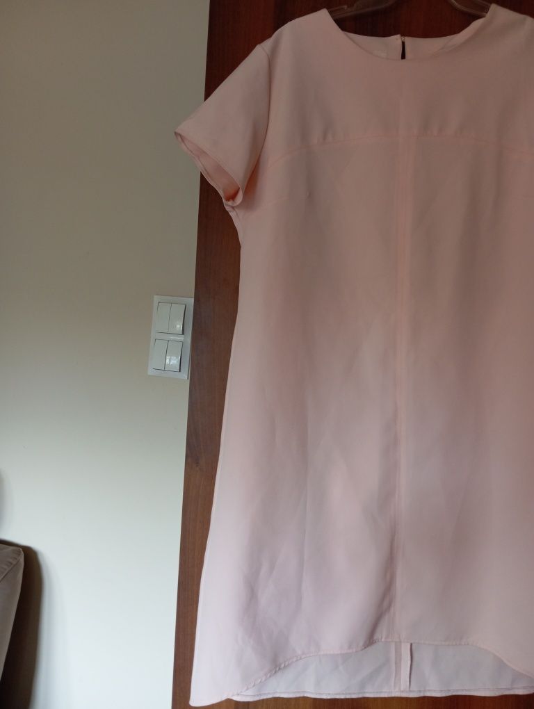 Różowa sukienka wieczorowa elegancka tanio cheap summer lato spring