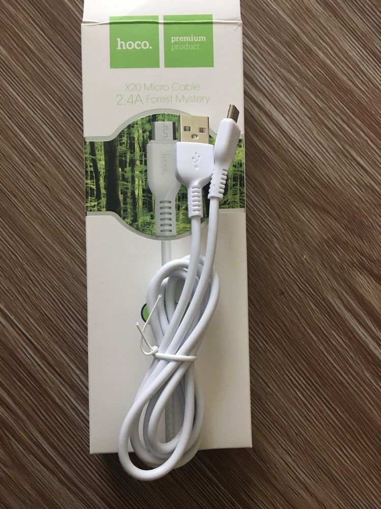 Оригінальний USB кабель X20 Micro Cable 2.4A , 1 метр.