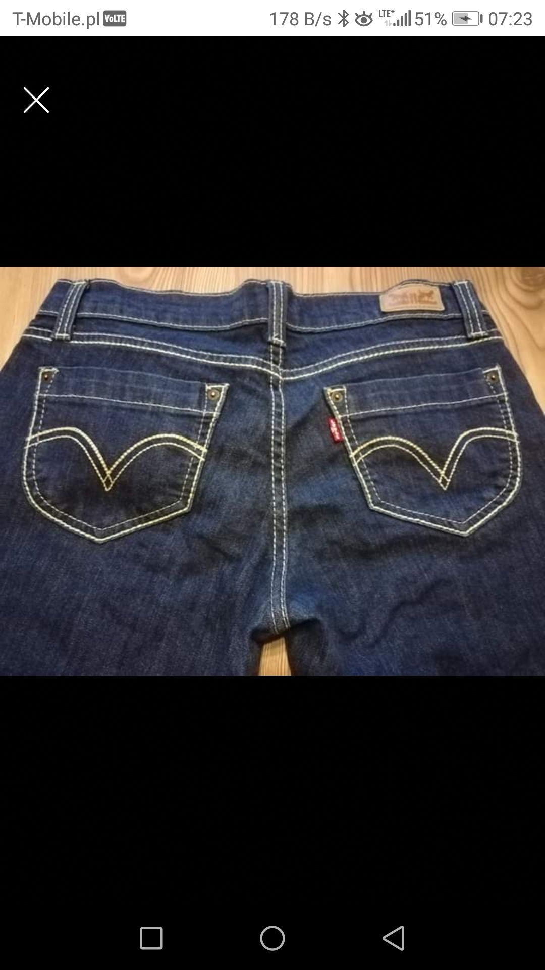 Spodnie damskie jeansy r.M