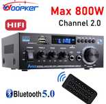 Усилитель мощности звука 300-800 Вт МР3 караоке блютуз FM USB SD